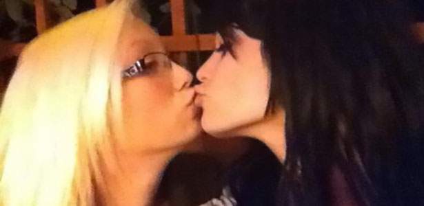 Topless Women Wrestling Kissing 92