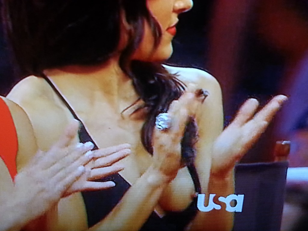 WWE Total Diva Brie Bella of The Bella Twins had a nipple slip wardrobe mal...