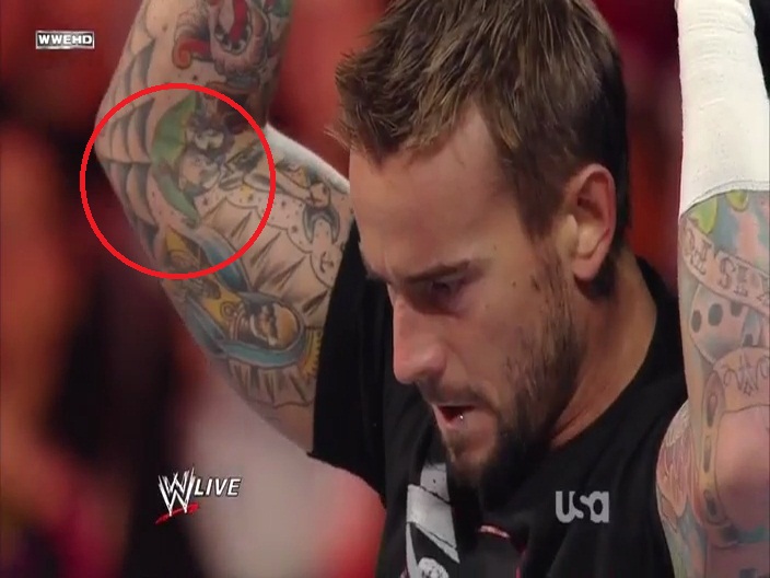 Photos Of CM Punk’s Tattoo Of Lita.