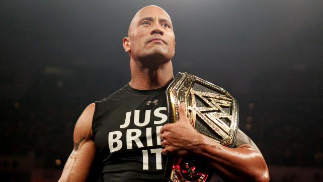 High Quality Photos Of The New WWE Title Belt & The Rock With The New ...