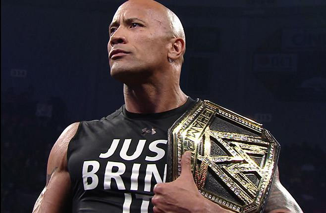 Photos Of The New WWE Title Belt The Rock Debuted On WWE Raw - PWMania ...