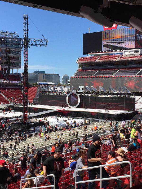 New WWE WrestleMania 31 Set Photos & More Photos From Inside Levi's Stadium  - PWMania - Wrestling News