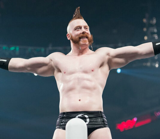 Sheamus in WWE with mohawk