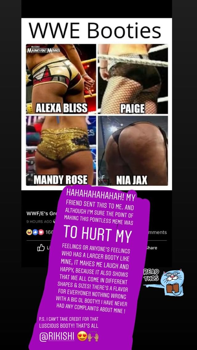 Shows her ass