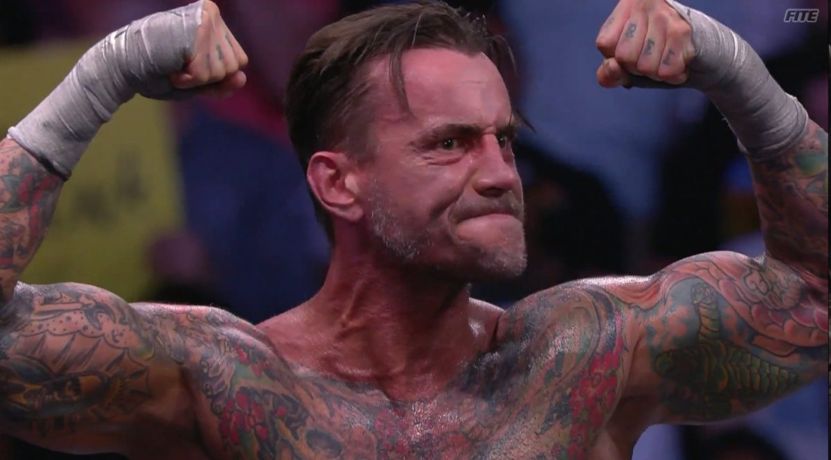 Photo Of Cm Punk Wearing Tights Again At Aew Rampage Taping Pwmania Com