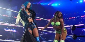 Mercedes Moné (Sasha Banks) and Naomi