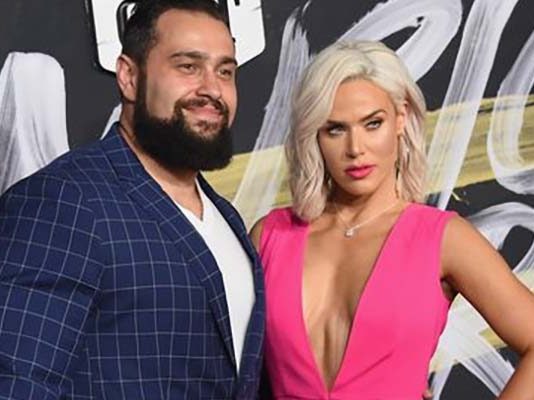 Rusev and CJ Perry (Lana)