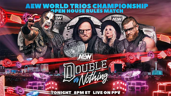 AEW 2023 Double or Nothing Poster with Canvas 16x20