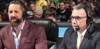 Wade Barrett and Michael Cole