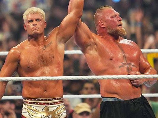 Post-Match Moment With Brock Lesnar & Cody Rhodes At WWE SummerSlam Wasn’t Planned