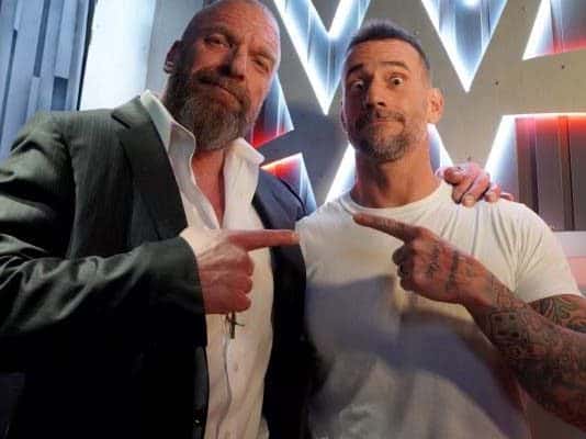 Triple H with CM Punk