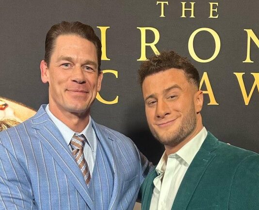 Photo: MJF, John Cena Pose Together At “The Iron Claw” Red Carpet Event