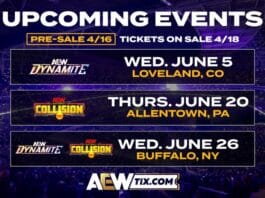 New Dates & Locations Announced For Upcoming AEW TV Shows