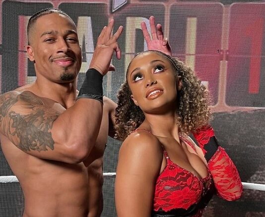 Carmelo Hayes and Kelani Jordan