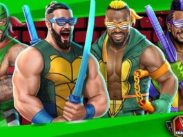 Seth Rollins, Rey Mysterio & New Day Teenage Mutant Ninja Turtles Action Figures