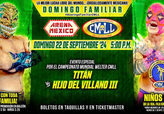 CMLL Domingo Familiar Results – September 22, 2024