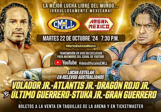 CMLL Martes de Arena Mexico Results – October 22, 2024