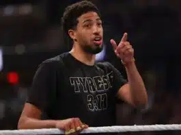 Tyrese Haliburton Reacts To Being Booed During WWE NXT Appearance Tyrese Haliburton in WWE