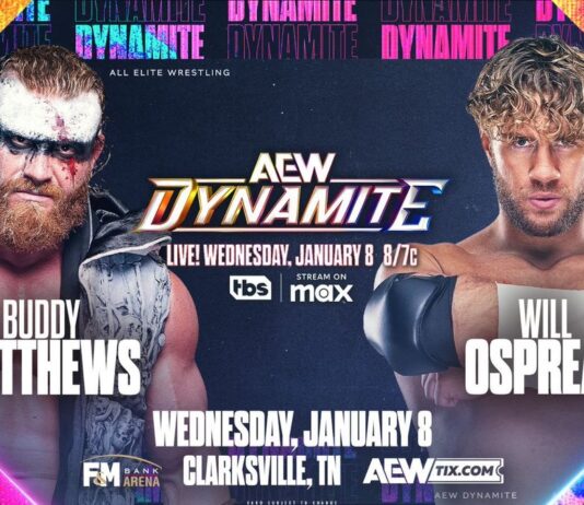 Tony Khan Announces Will Ospreay vs. Buddy Matthews For 1/8 AEW Dynamite