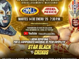 CMLL Martes de Arena Mexico Results – January 14, 2025