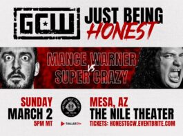 Mance Warner vs. Super Crazy Added To GCW Just Being Honest