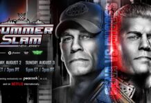 Poster for John Cena vs. Cody Rhodes at WWE SummerSlam 2025