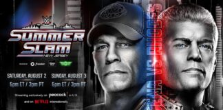 Poster for John Cena vs. Cody Rhodes at WWE SummerSlam 2025