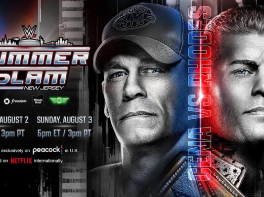 Poster for John Cena vs. Cody Rhodes at WWE SummerSlam 2025