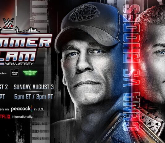 Poster for John Cena vs. Cody Rhodes at WWE SummerSlam 2025