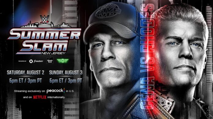 Poster for John Cena vs. Cody Rhodes at WWE SummerSlam 2025