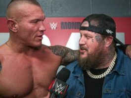 Randy Orton with Jelly Roll backstage in WWE