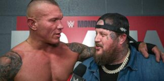 Randy Orton with Jelly Roll backstage in WWE