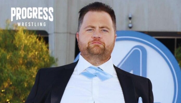 Paul Walter Hauser wears PROGRESS Proteus World Championship at Fantastic Four premiere