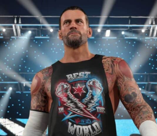 CM Punk in WWE 2K25 on Nintendo Switch 2