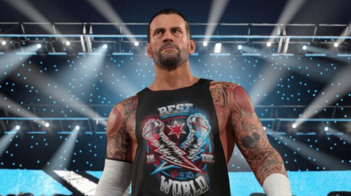 CM Punk in WWE 2K25 on Nintendo Switch 2