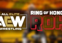 AEW - ROH logos