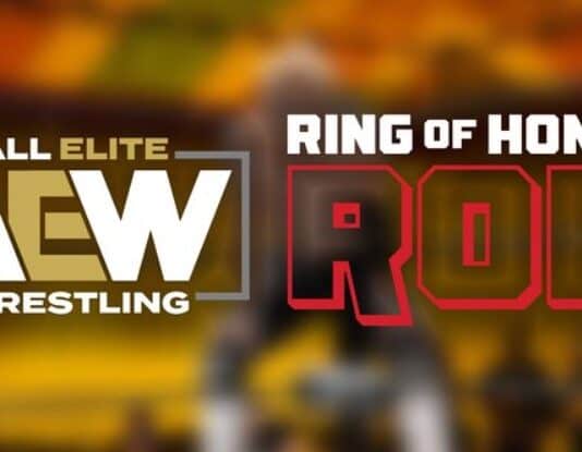 AEW - ROH logos