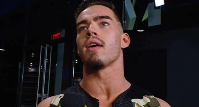 Austin Theory Austin Theory backstage in WWE