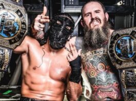 Brodido with AEW Tag Team titles