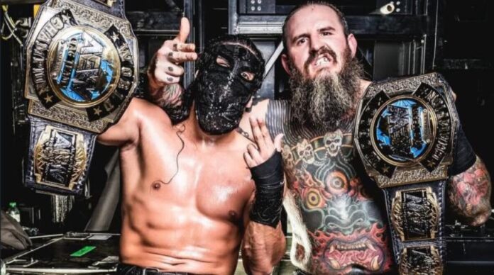 Brodido with AEW Tag Team titles
