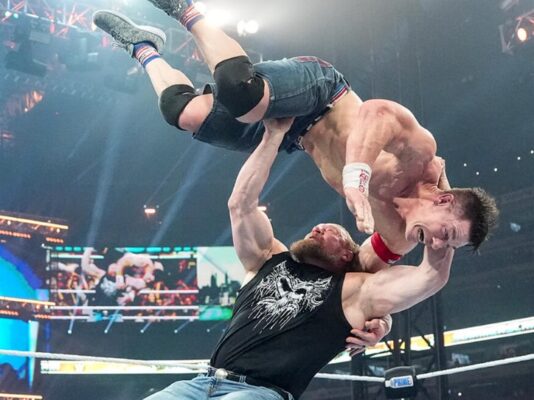 Brock Lesnar F5's John Cena