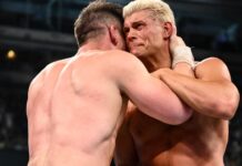 John Cena and Cody Rhodes at WWE SummerSlam 2025