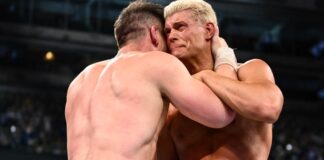 John Cena and Cody Rhodes at WWE SummerSlam 2025