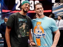 Tyrese Haliburton and John Cena