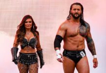 Karrion Kross and Scarlett at WWE SummerSlam 2025