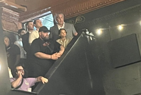 WWE's Nick Khan in the building at Bloodsport