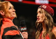 Becky Lynch and Nikki Bella on WWE RAW