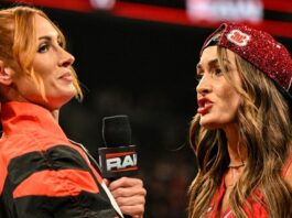 Becky Lynch and Nikki Bella on WWE RAW