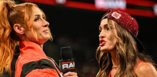 Becky Lynch and Nikki Bella on WWE RAW