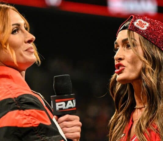 WWE Star Believes Becky Lynch vs. Nikki Bella Feud Is Fueled By “Real Tension” Becky Lynch and Nikki Bella on WWE RAW